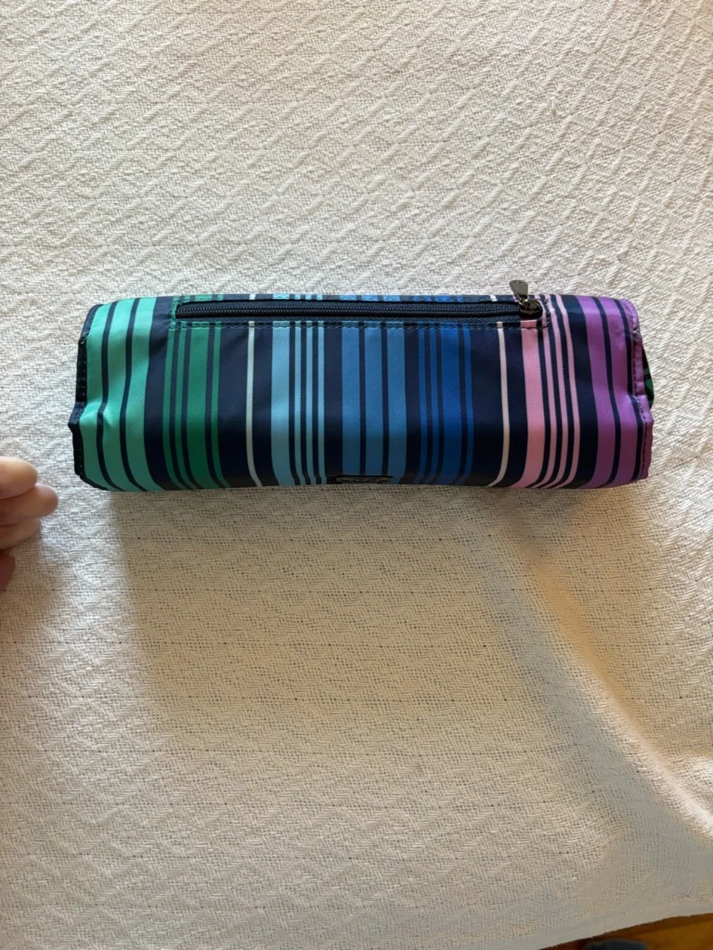 lug Choo Choo XL in Love Stripe Multi pattern - Green Blue Purple, Pink Stripes - Picture 2 of 5